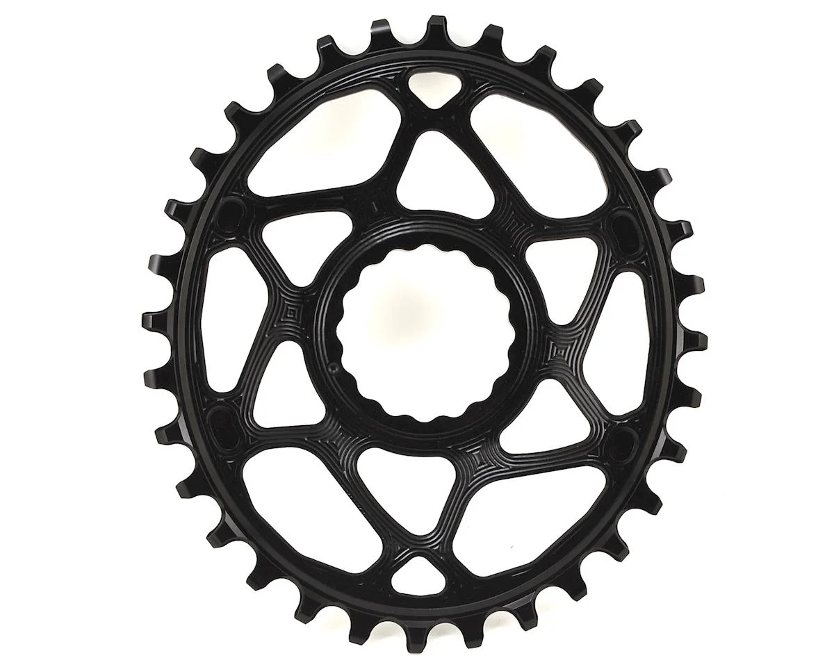 Absolute Black Direct Mount Race Face Cinch Oval Chainrings (Black) (Single) (6mm Offset) (32T) (1 x 10/11/12 Speed)